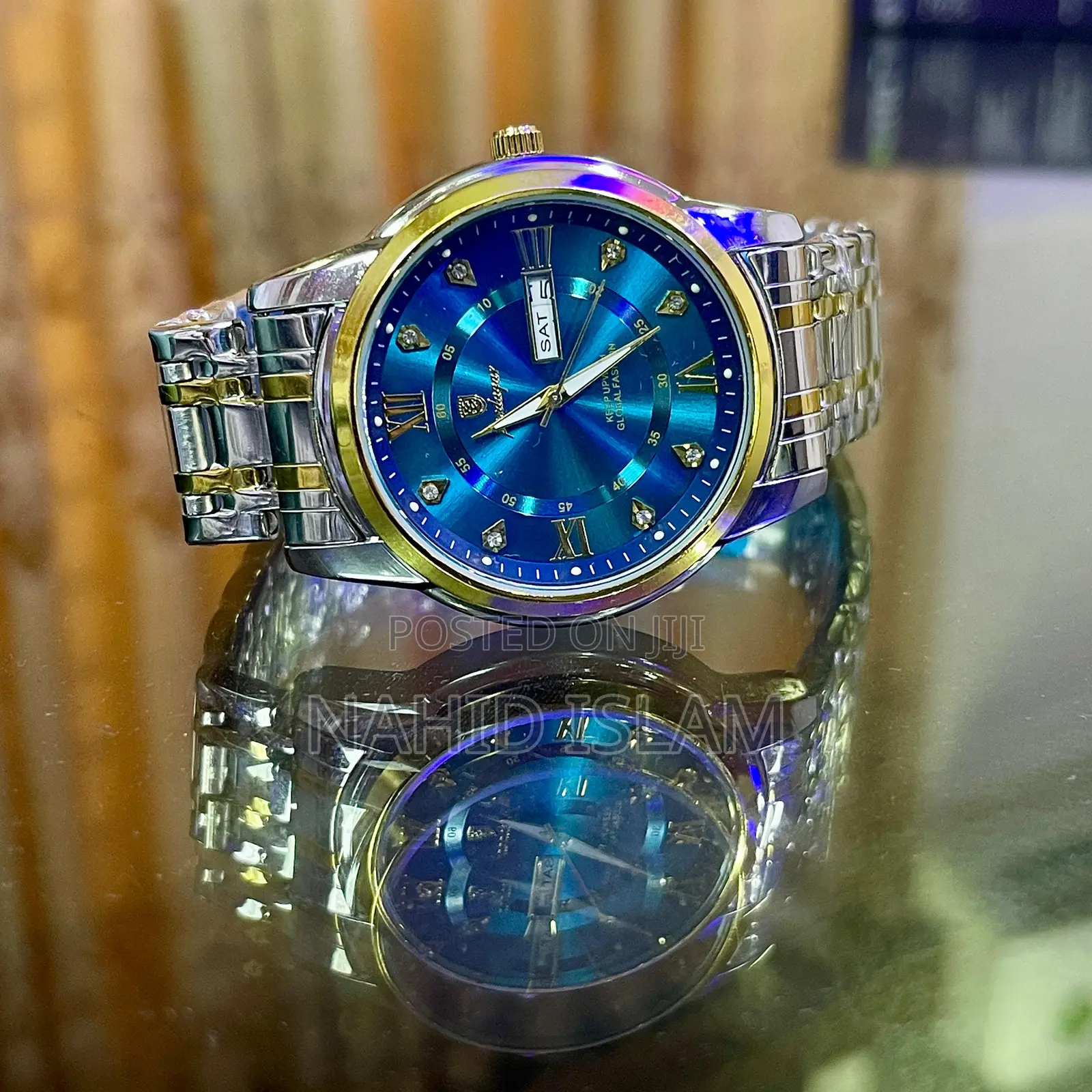 Poedagar Fashion Quartz Watch for Men - Blue