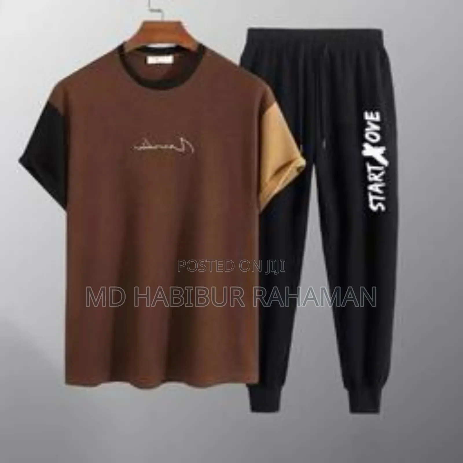 T-Shirt+Trouser Combo Set for Men