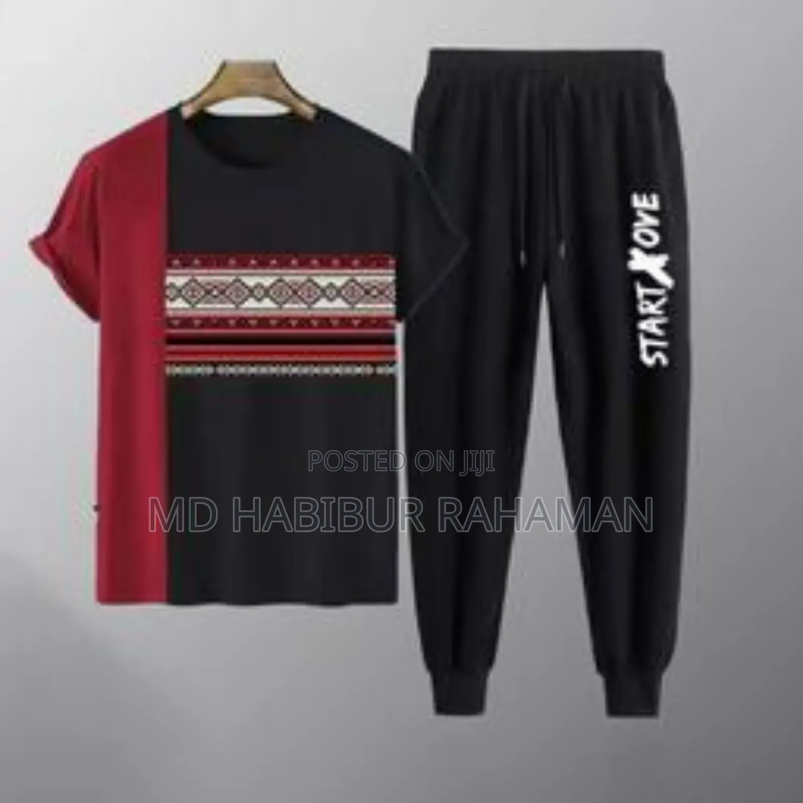 T-Shirt+Trouser Combo Set for Men