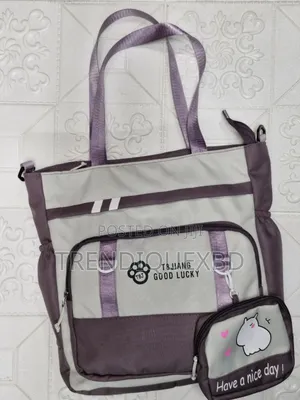 Photo - Waterproof Nylon Shoulder Bag | Multi-Pocket Canvas Style