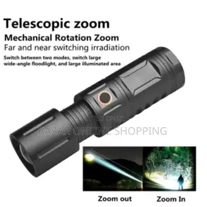 Photo - Strong Light Lamp T40 Led Flashlight Zoom Light 9000