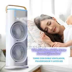 Photo - Led Light Personal Air Cooler for Travel Camping Room