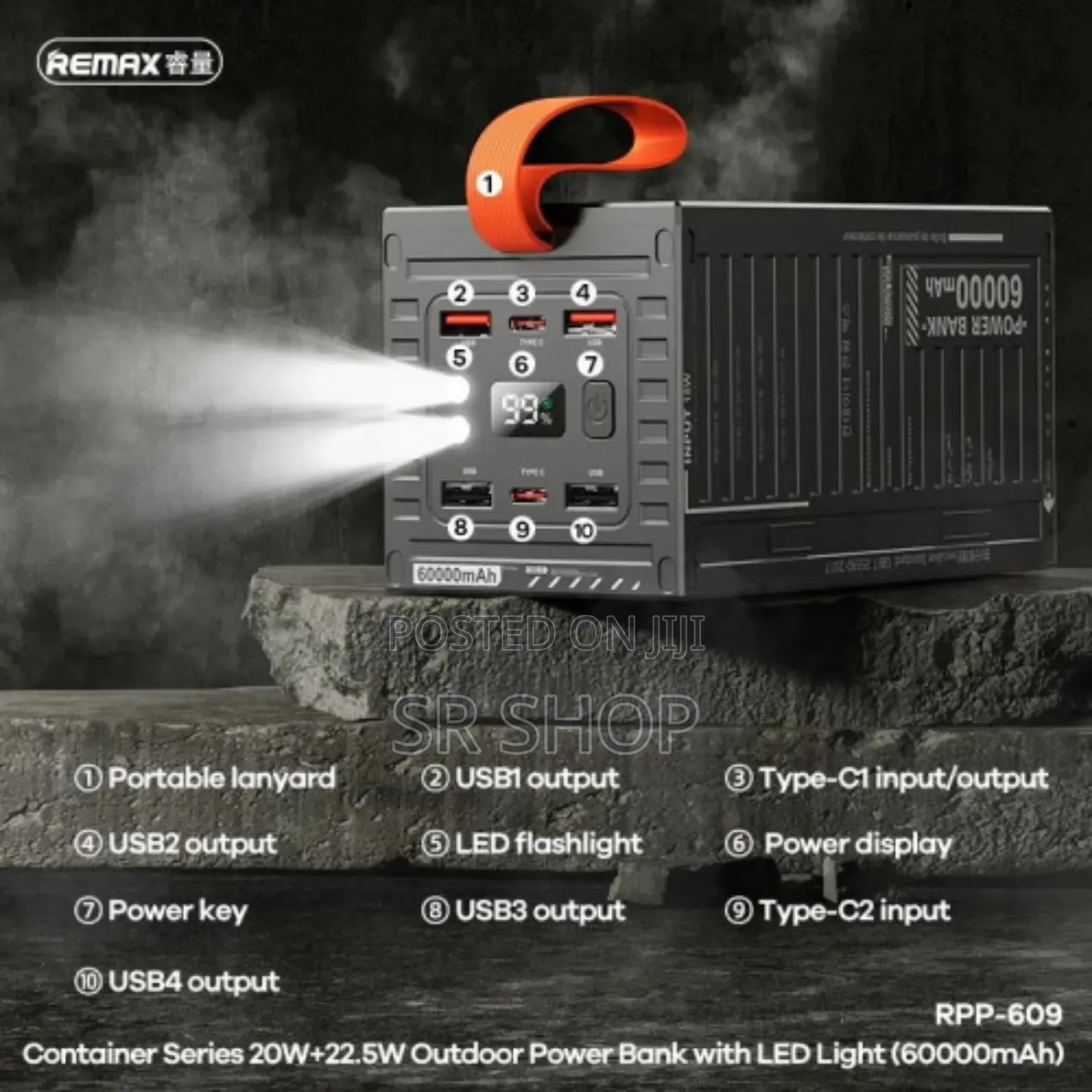 Remax RPP-609 60000mah Pd+Qc Fast Charging Power Bank