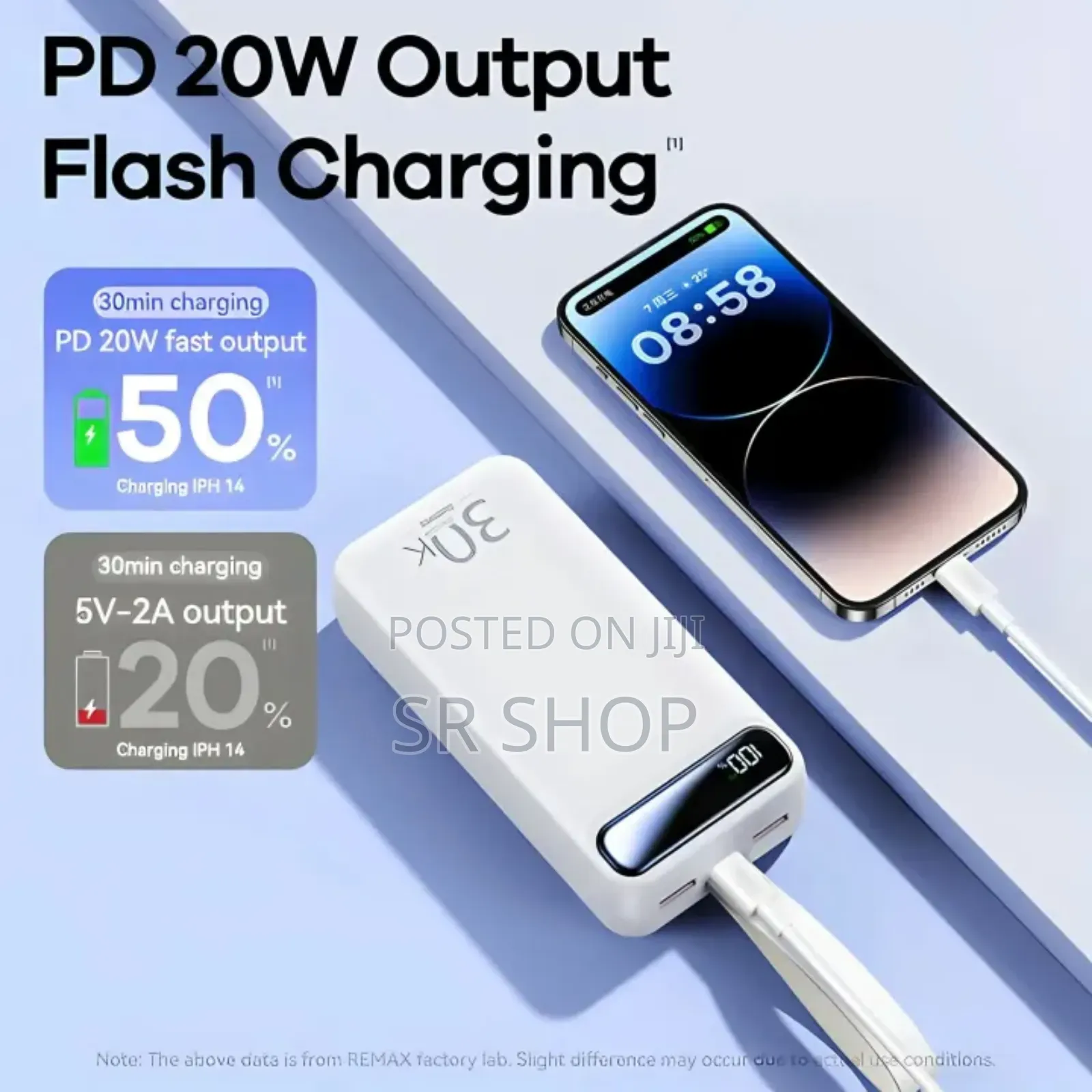 Remax RPP-522 30000mah Fast Charging Power Bank