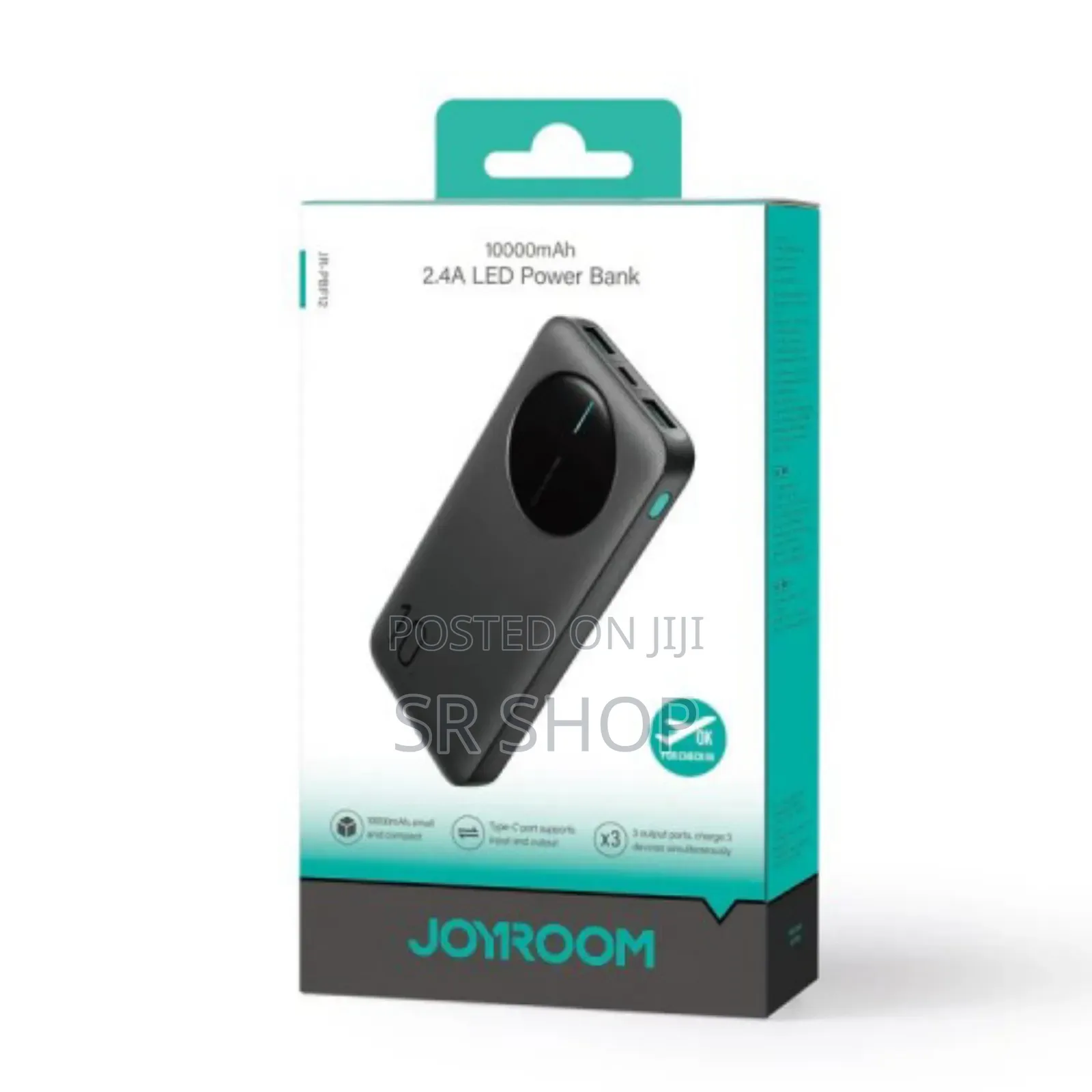 Jr-Pbf12 2.4a Led Power Bank 10000mah