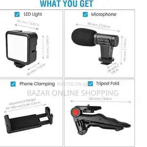 Video -Making Tripod Kit for Live3 in 1 With Microphone,