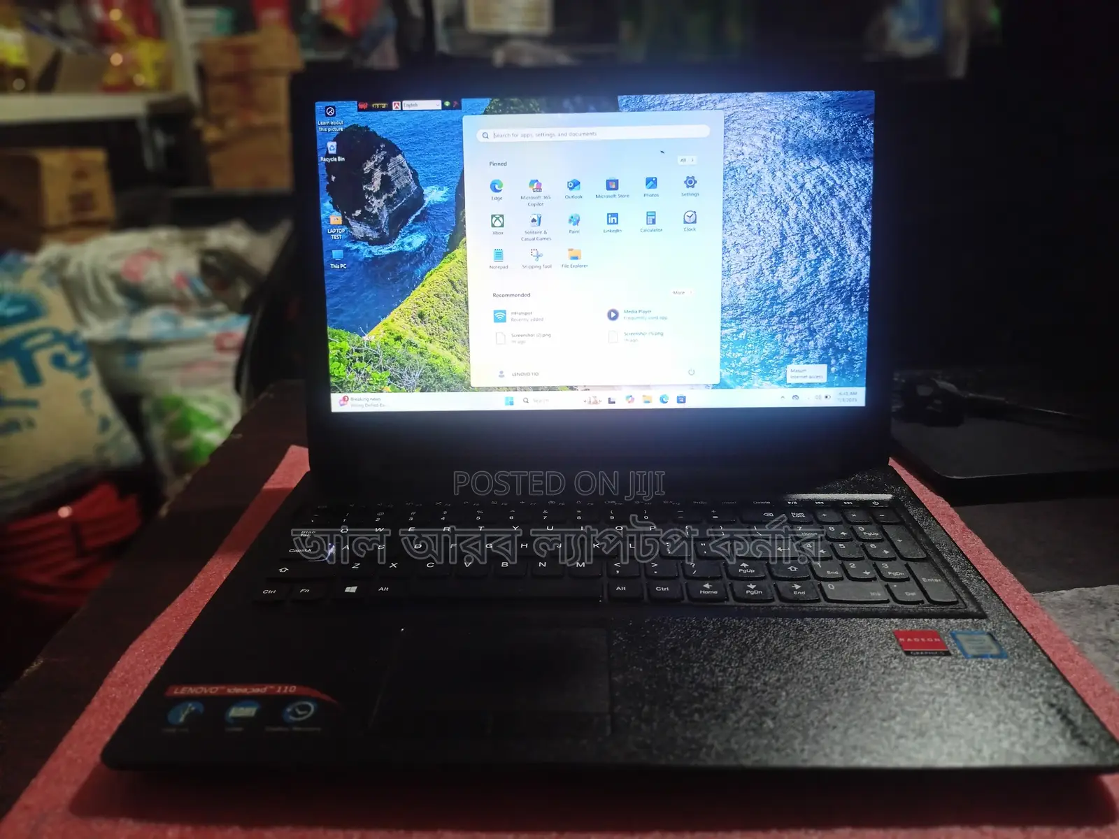 Laptop Lenovo IdeaPad 110 8GB Intel Core I3 SSD 128GB