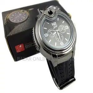 Photo - Combination Butane Lighter With Analog Watch
