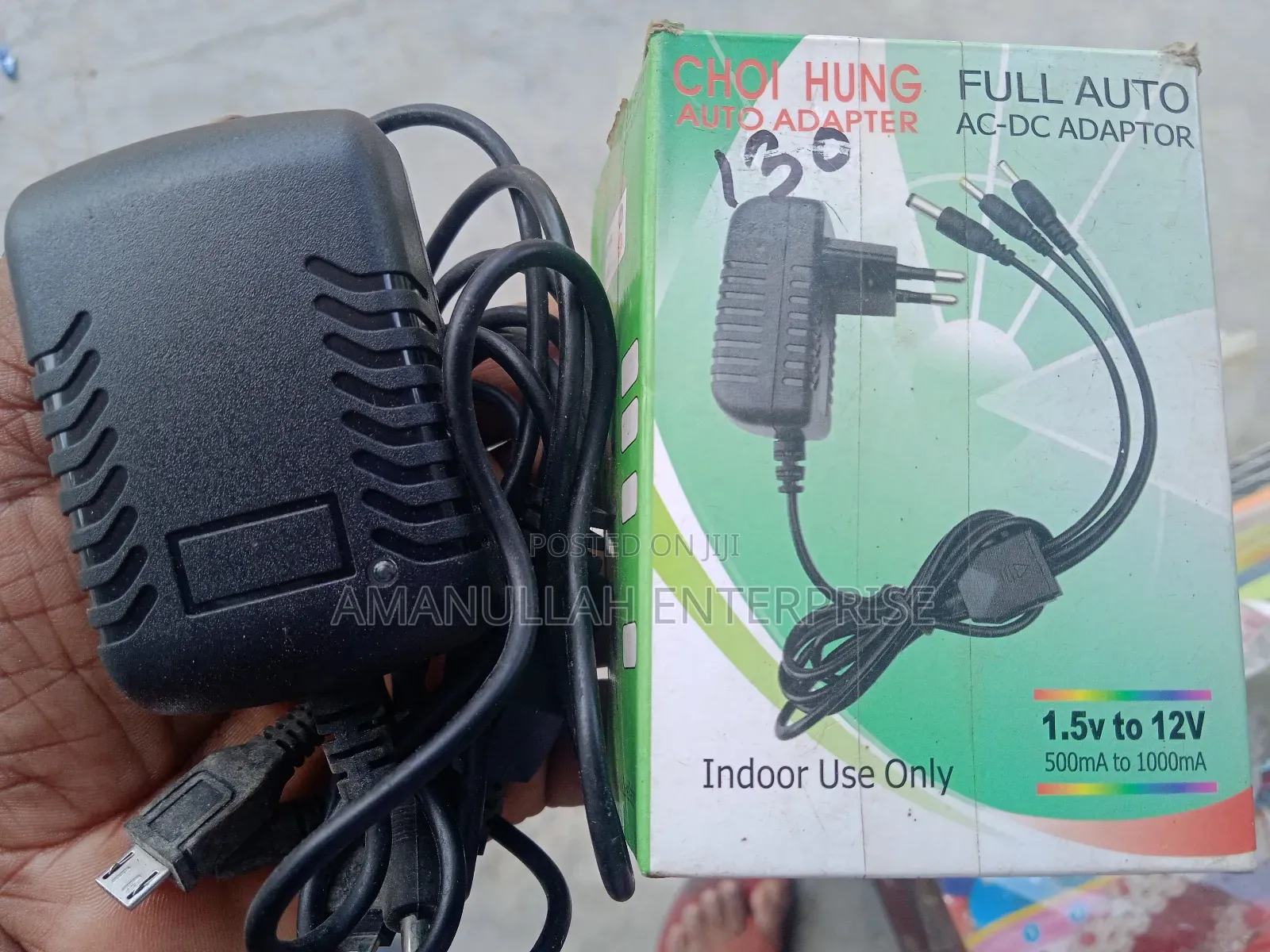 Universal Ac-Dc Power Adapter Automatic Voltage Selection.
