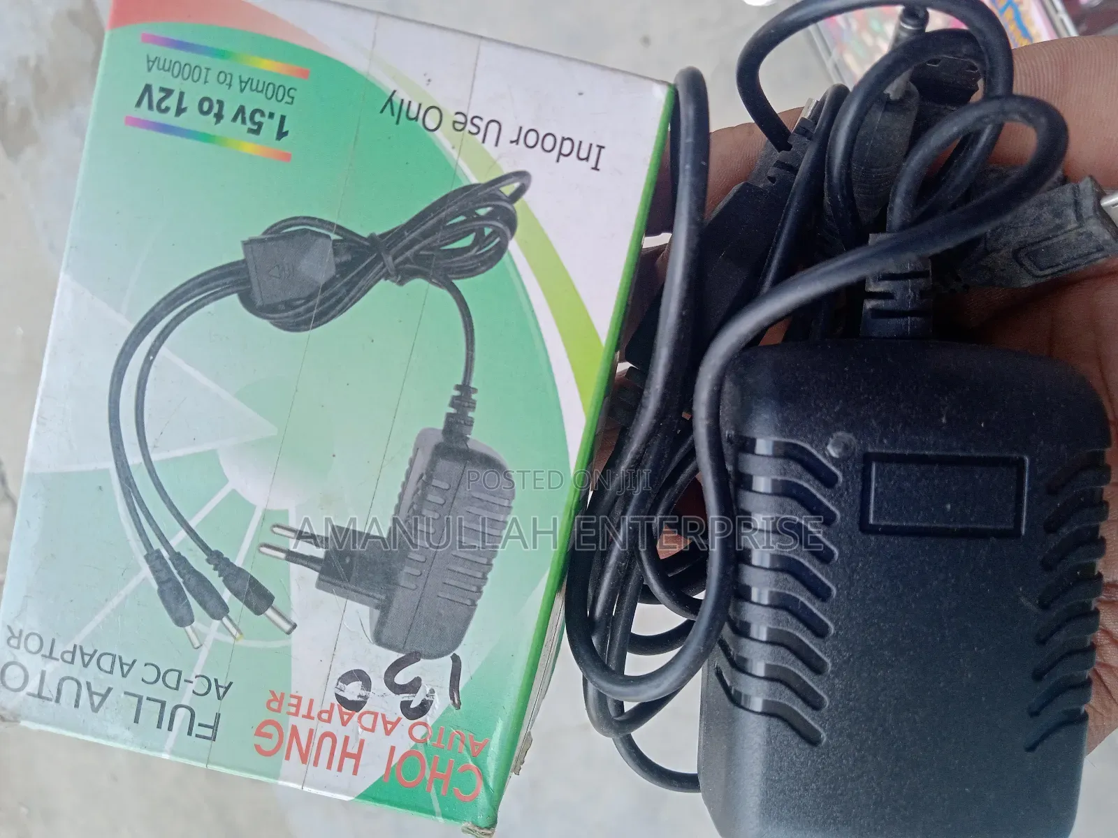 Universal Ac-Dc Power Adapter Automatic Voltage Selection.