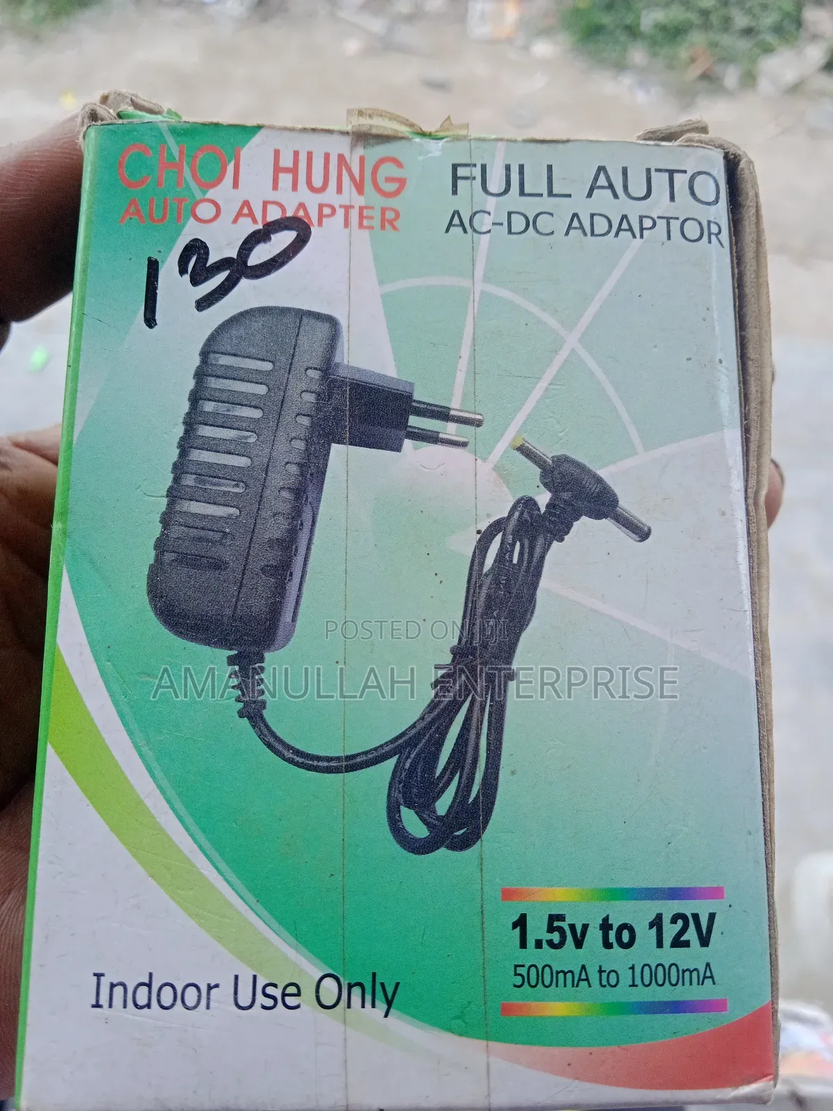 Universal Ac-Dc Power Adapter Automatic Voltage Selection.