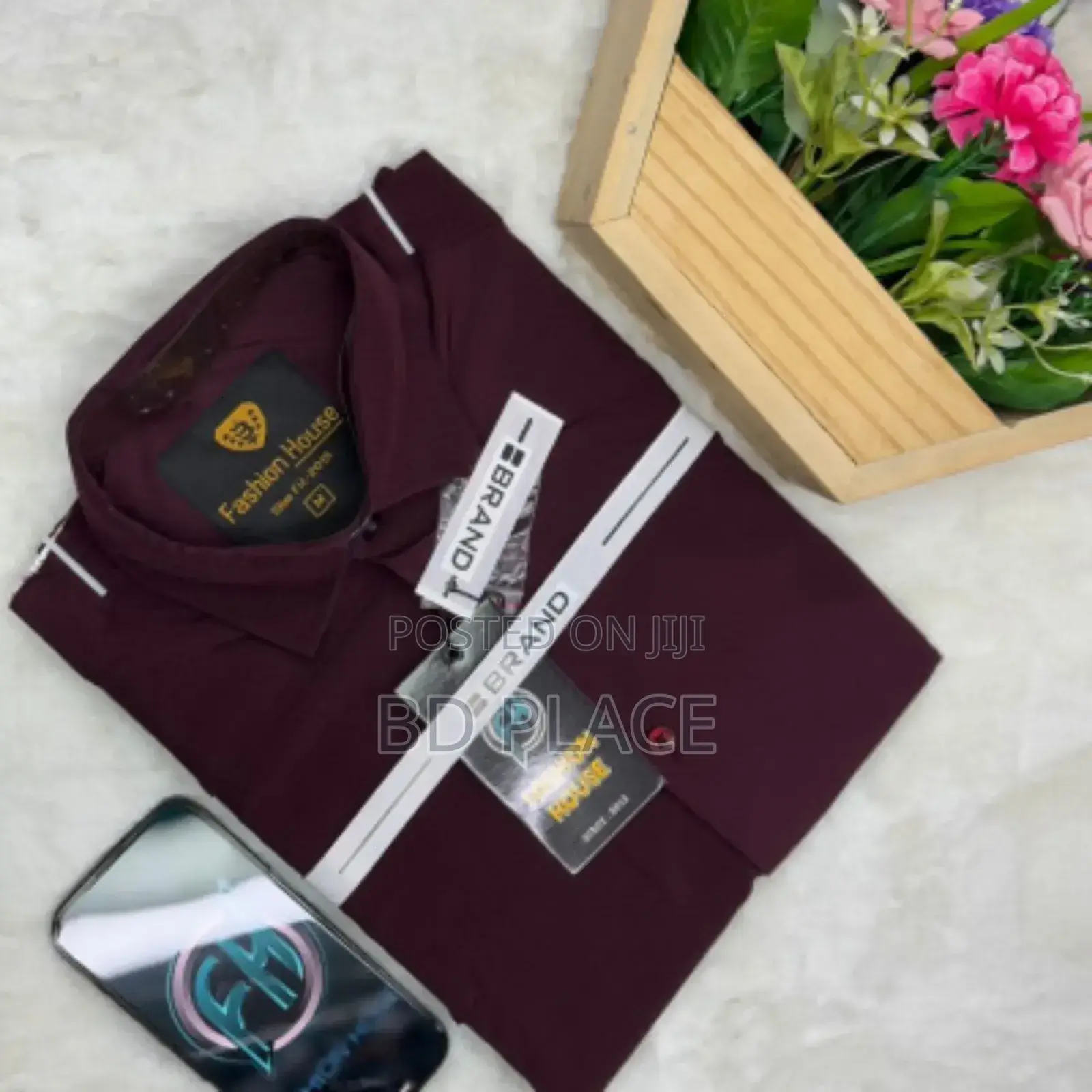 Solid China Micro Fabric Shirt for Men