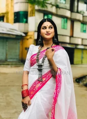 Photo - Half Silk Poddo Pair Sharee