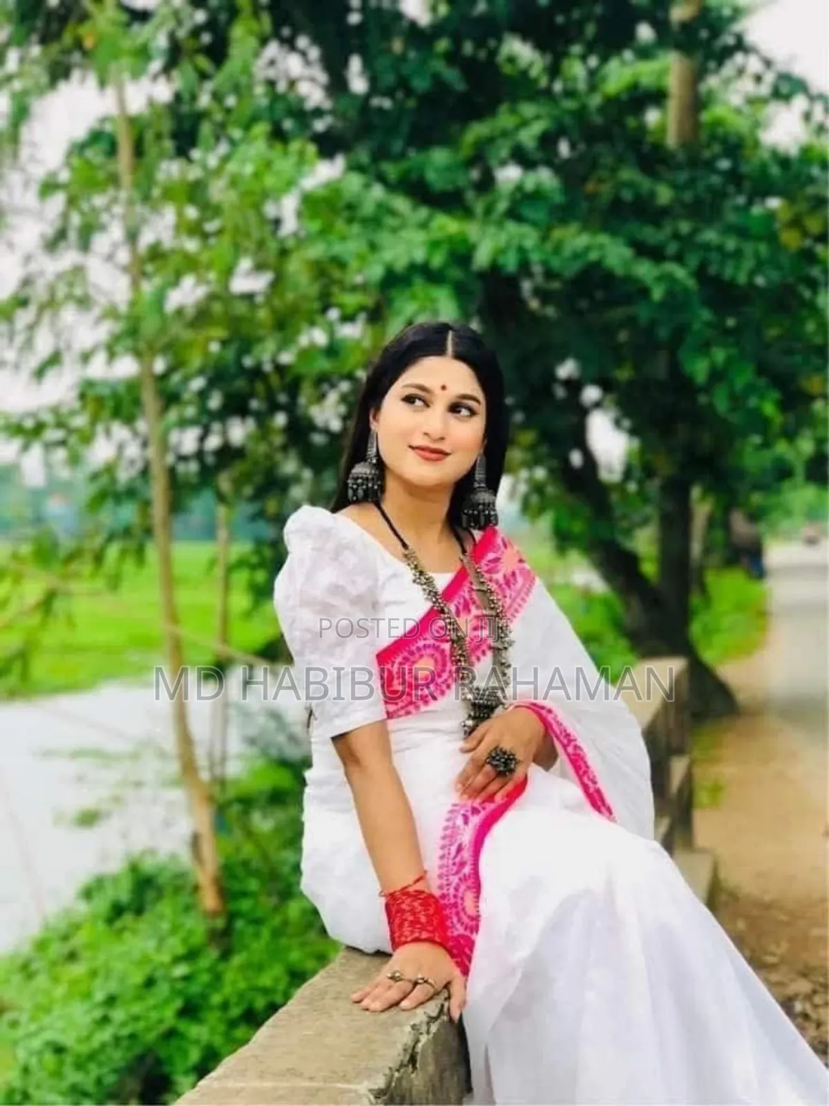 Half Silk Poddo Pair Sharee