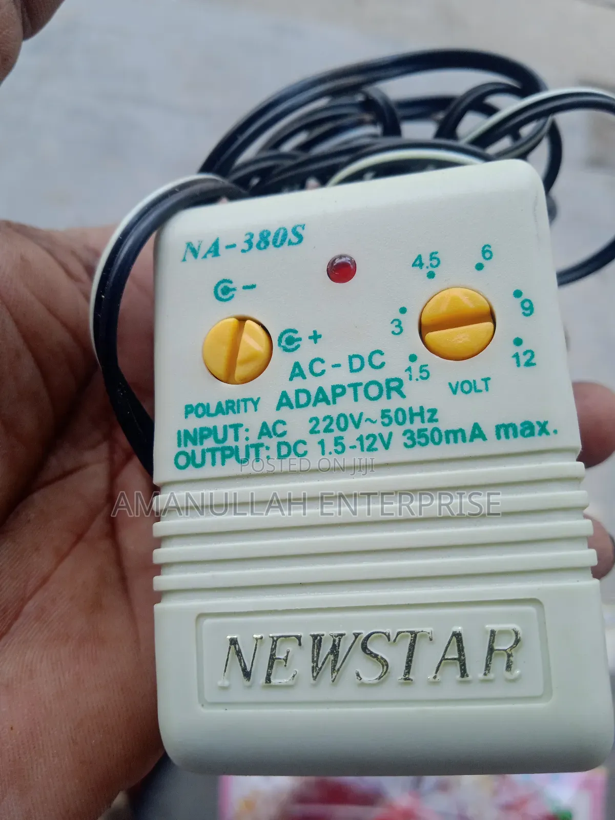 New Star Variable Ac to Dc 1.5v to 12v Dc Adapter 350max.