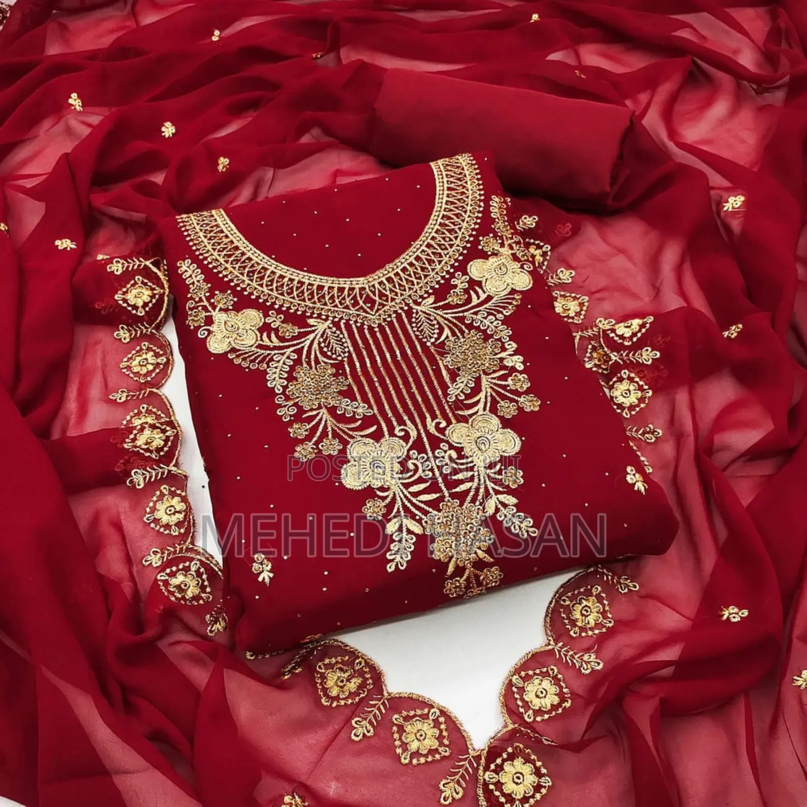 Georgette Embroidery Four Piece