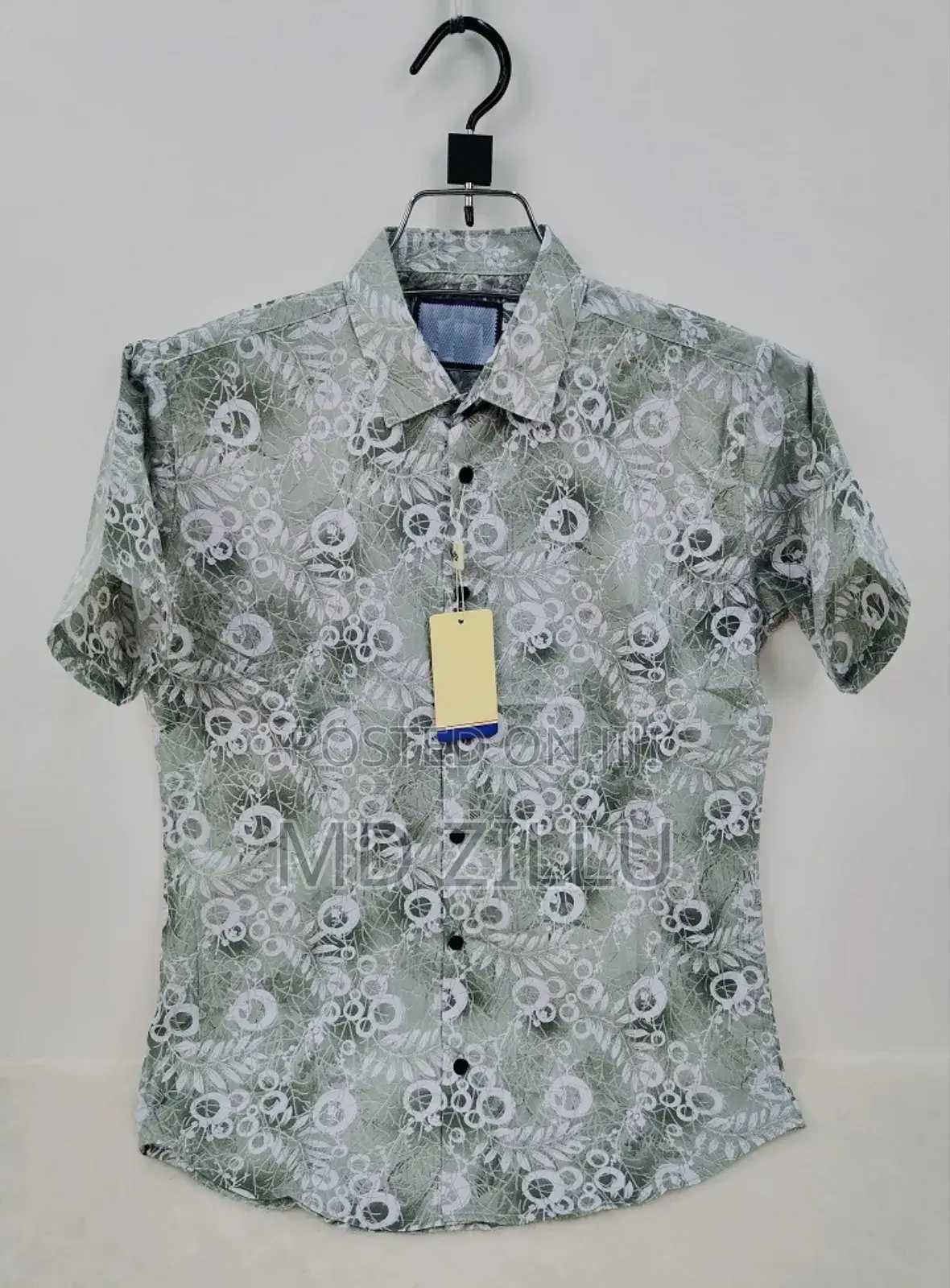Pure Cotton Half Sleeve Print Shirt for Men's
