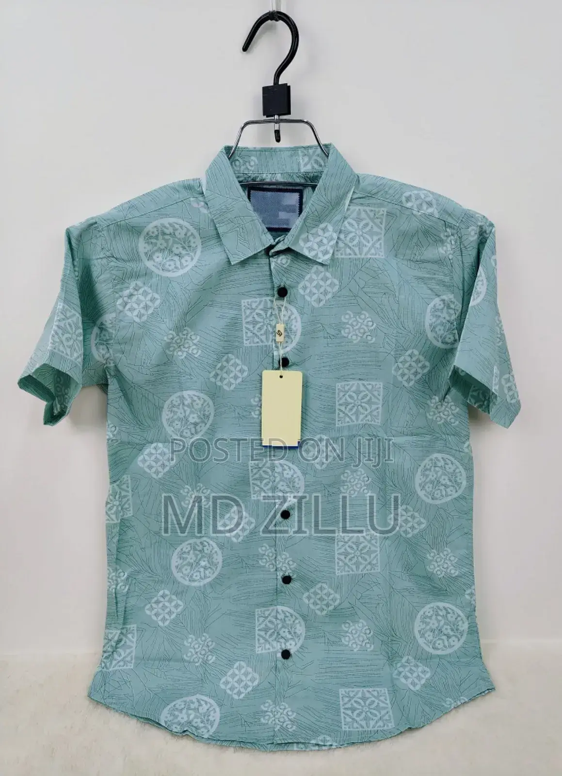 Pure Cotton Half Sleeve Print Shirt for Men's