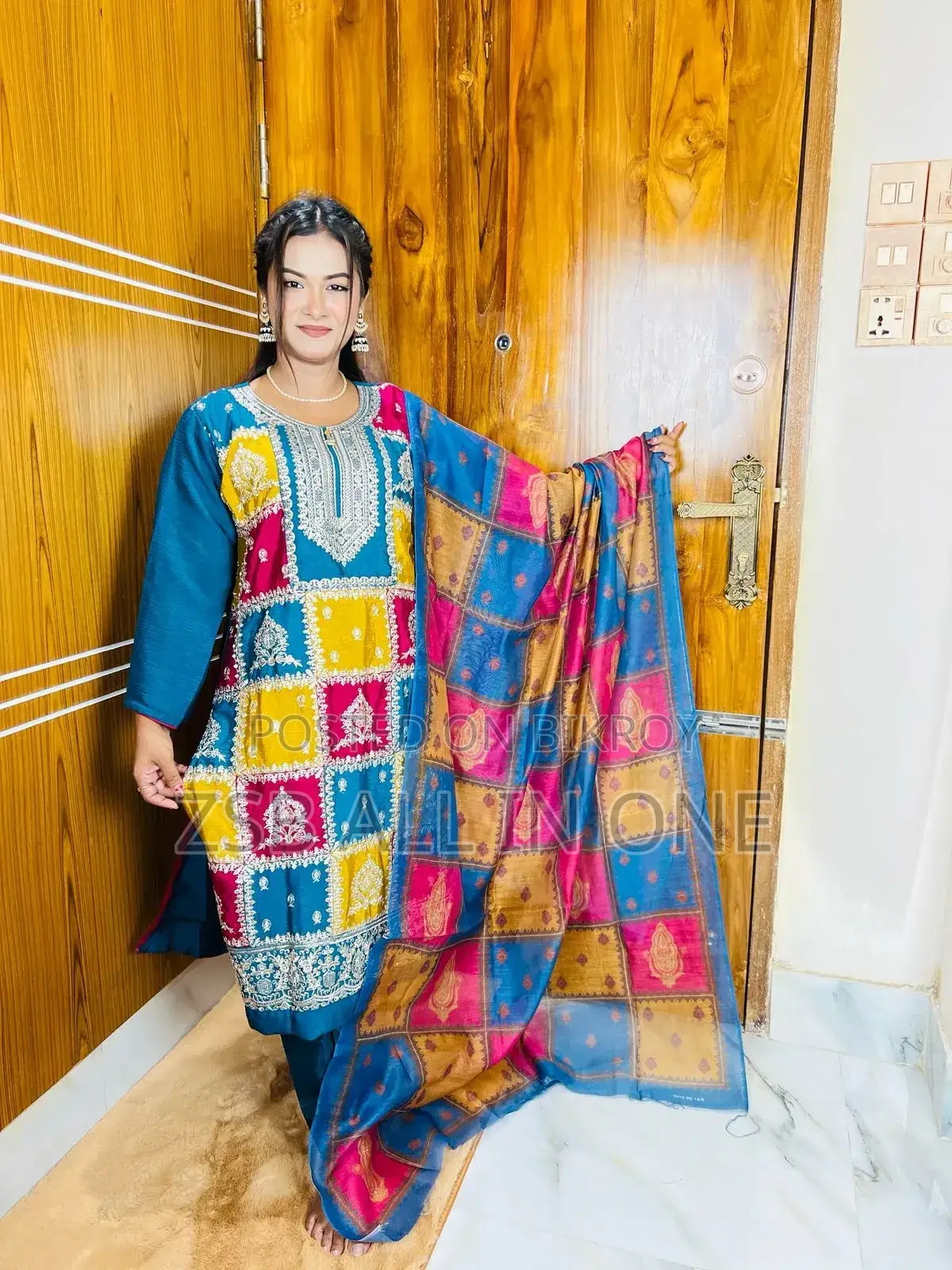 Georgette Embroidery Three Piece High Quality Update