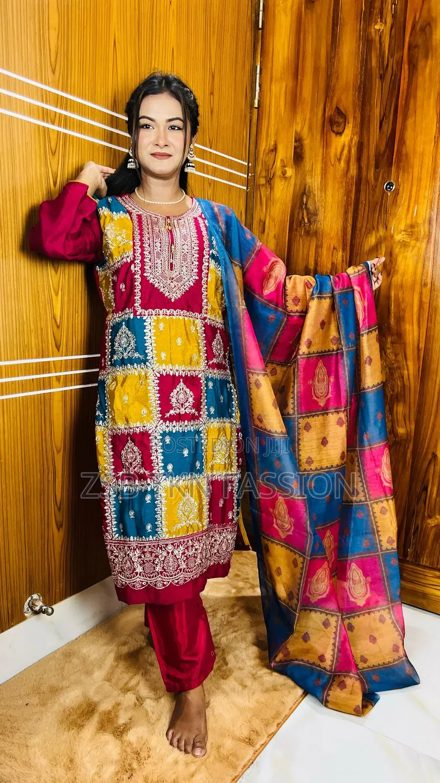 Georgette Embroidery Three Piece High Quality Update