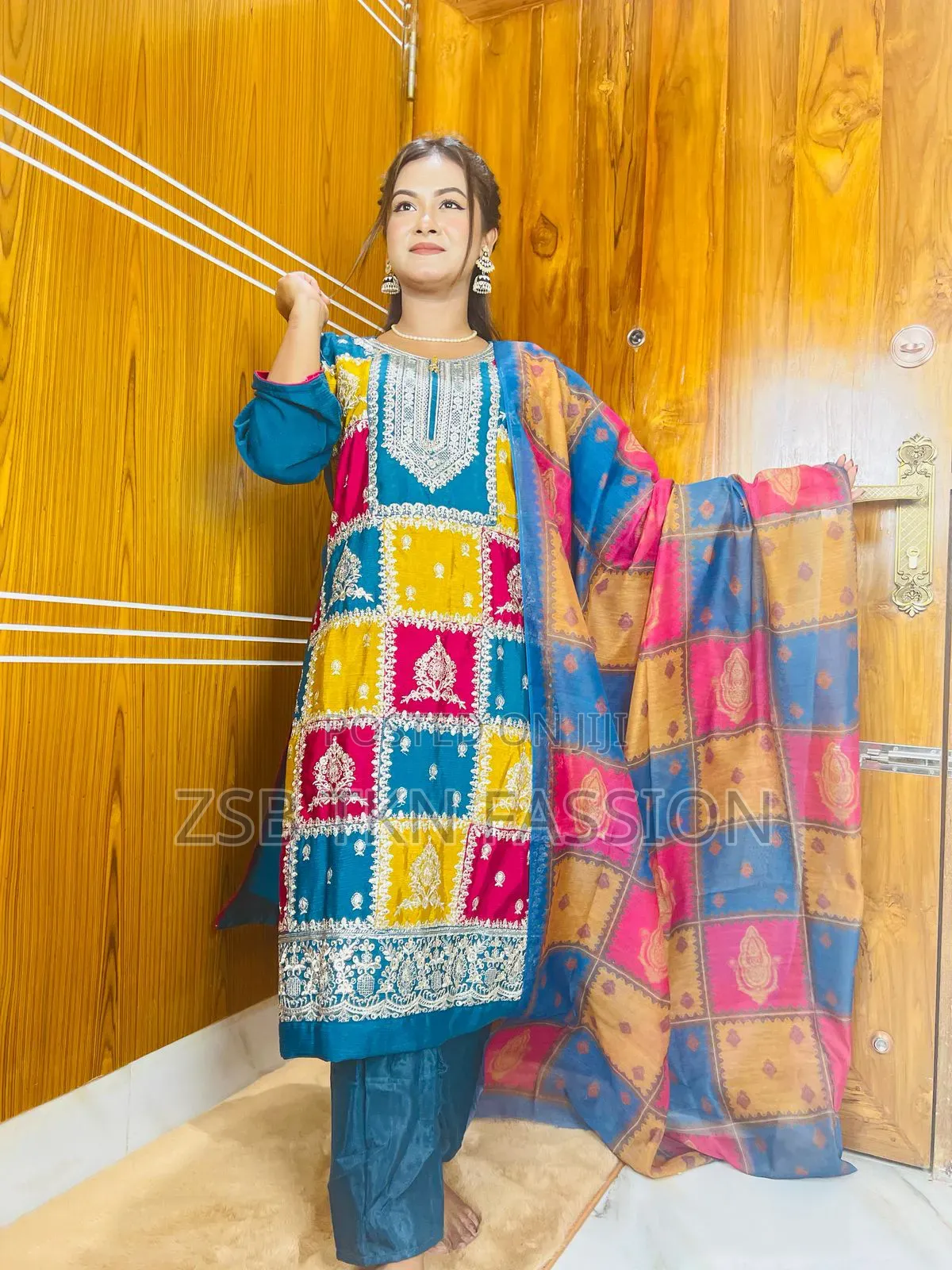 Georgette Embroidery Three Piece High Quality Update