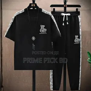 Drop Shoulder Mash T-Shirt and Trouser Combo