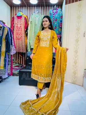 Photo - Embroidery Three Piece New Prodacts