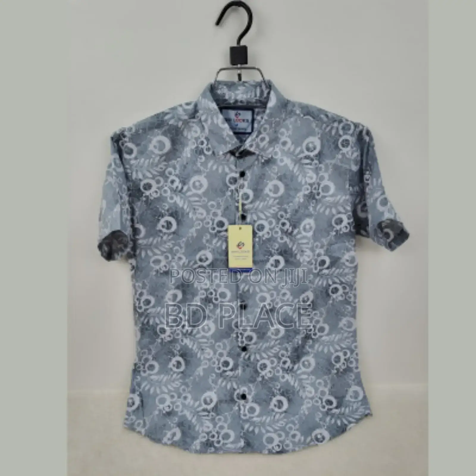 Pure Cotton Half Sleeve Print Shirt for Men's