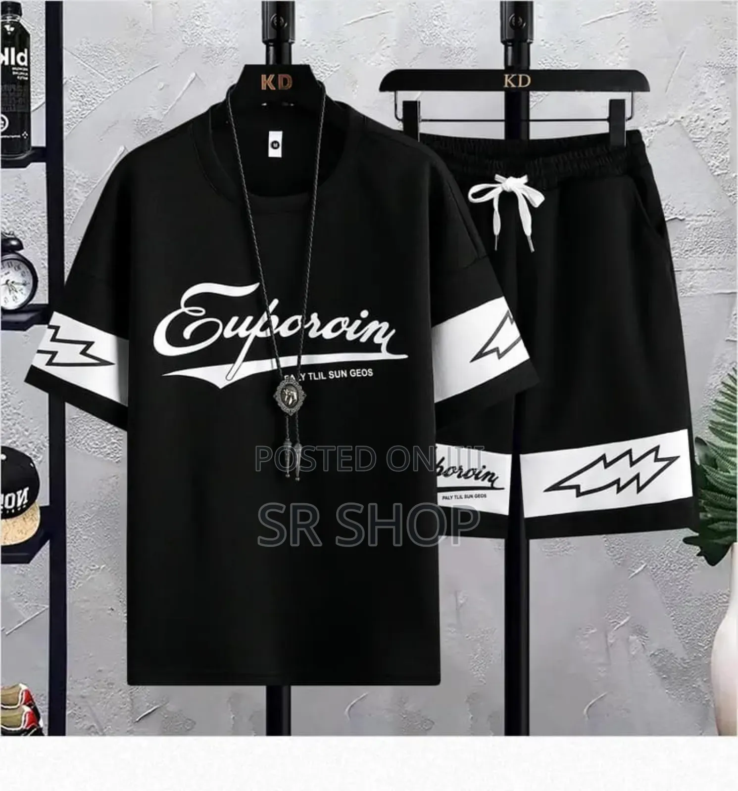 Combo Half T-Shirt and 3 Quarter Pants for Man