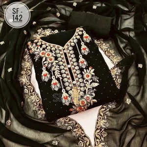 Embroidary Georjet Three Piece