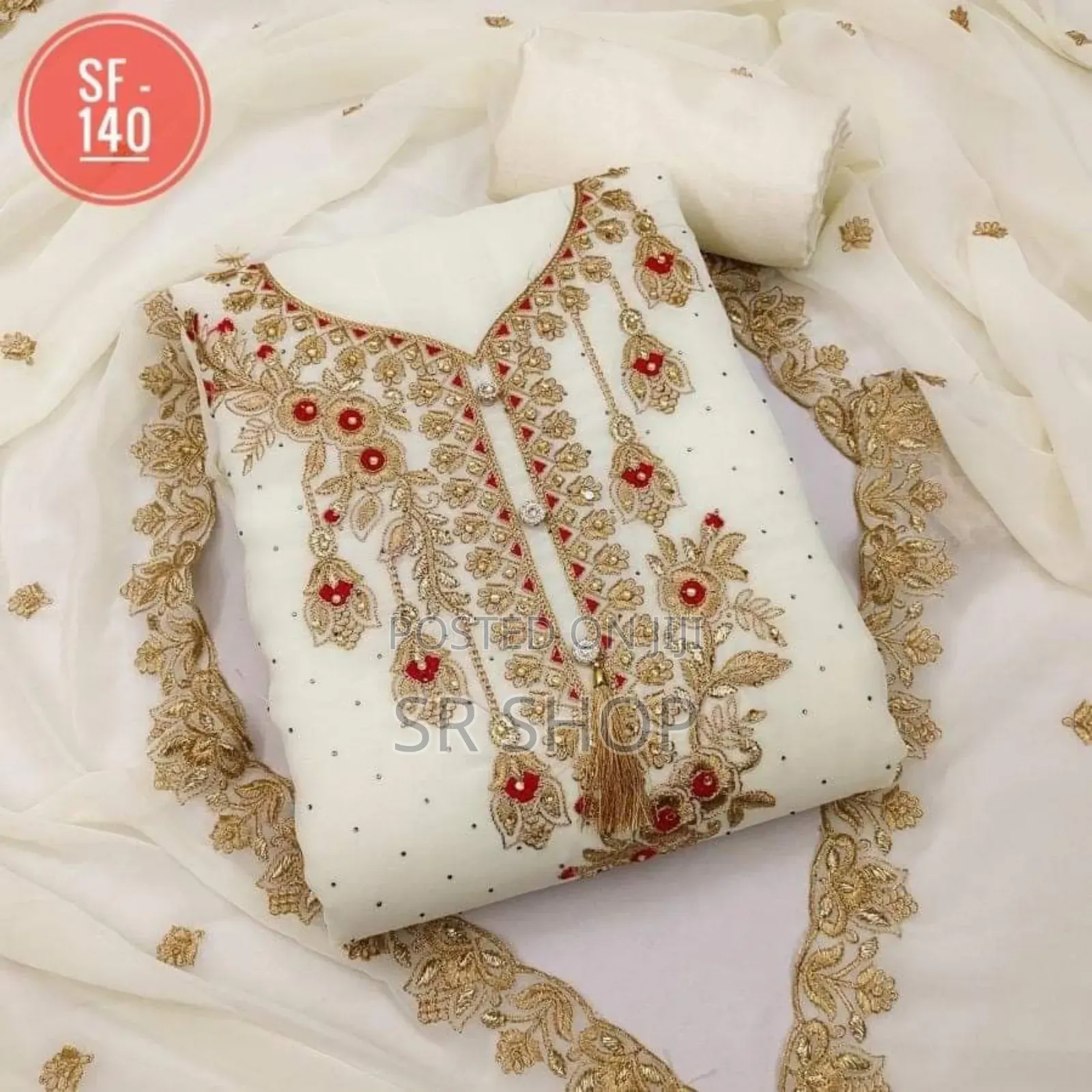 Embroidary Georjet Three Piece