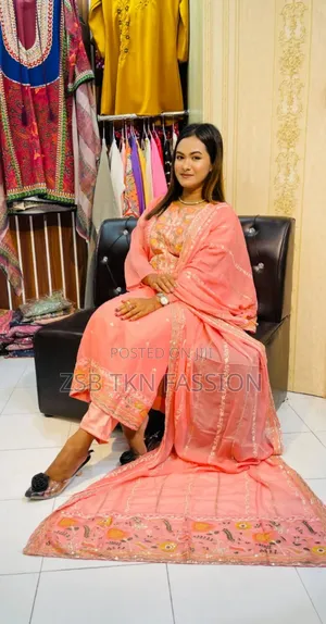 Full Embroidery Work, 100% Quality Complete Dress.