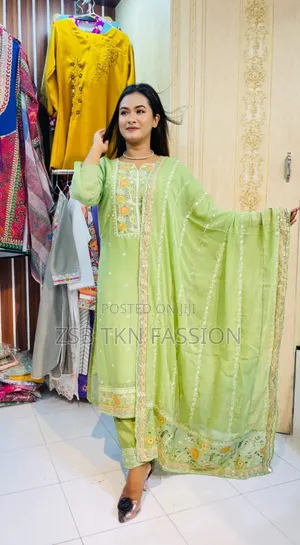 Full Embroidery Work, 100% Quality Complete Dress.