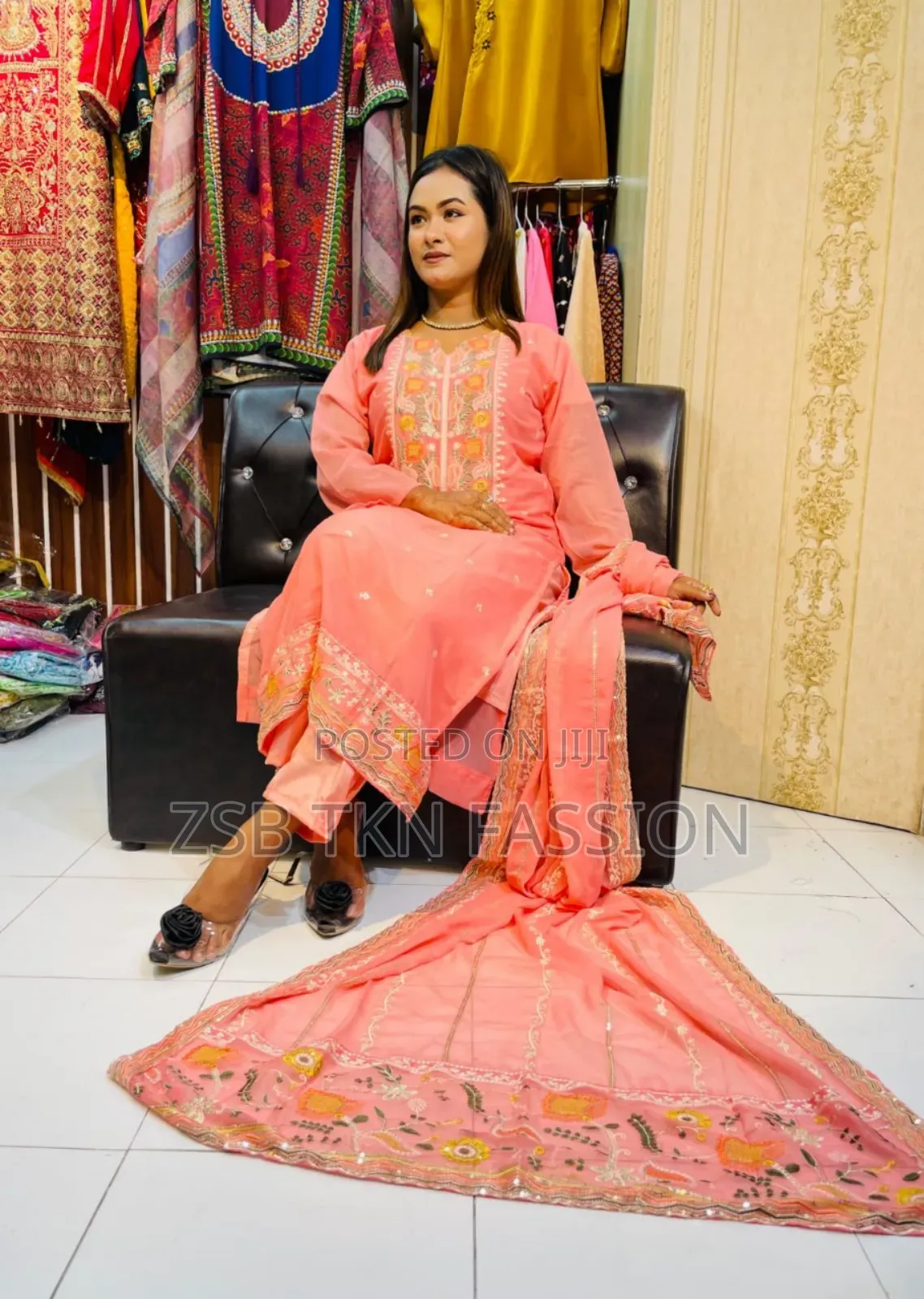 Full Embroidery Work, 100% Quality Complete Dress.