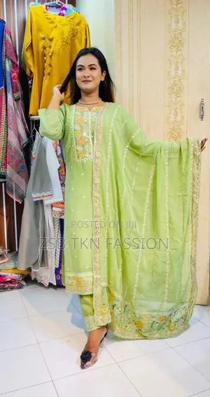 Full Embroidery Work, 100% Quality Complete Dress.