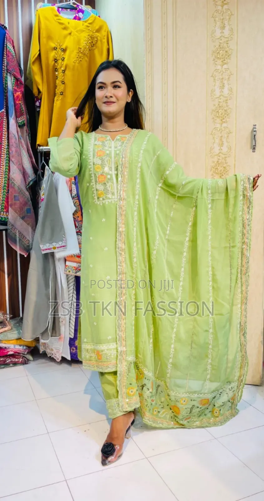 Full Embroidery Work, 100% Quality Complete Dress.