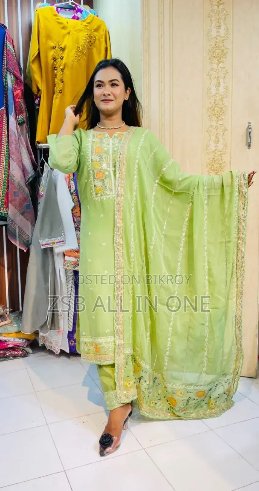 Full Embroidery Work, 100% Quality Complete Dress.