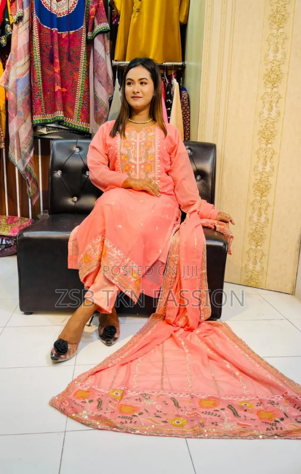 Full Embroidery Work, 100% Quality Complete Dress.