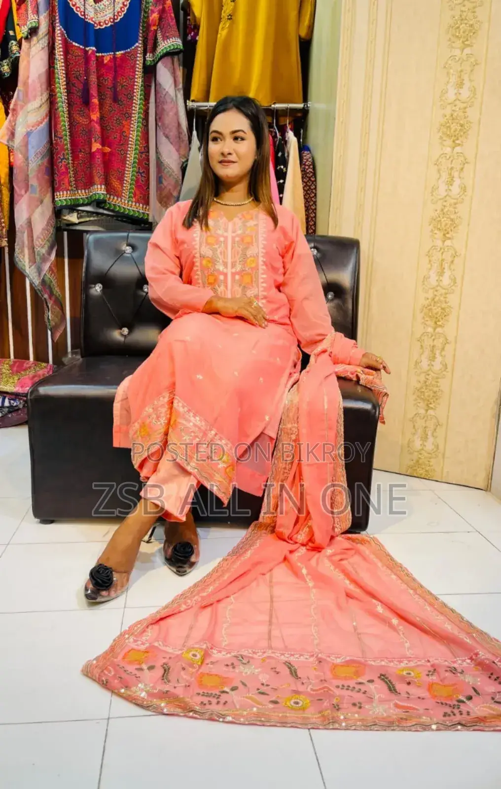 Full Embroidery Work, 100% Quality Complete Dress.
