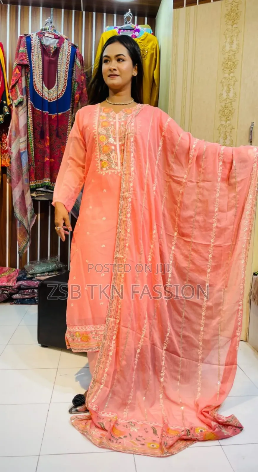 Full Embroidery Work, 100% Quality Complete Dress.