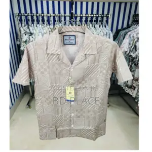 Photo - Pure Cotton Half Sleeve Print Shirt for Men's