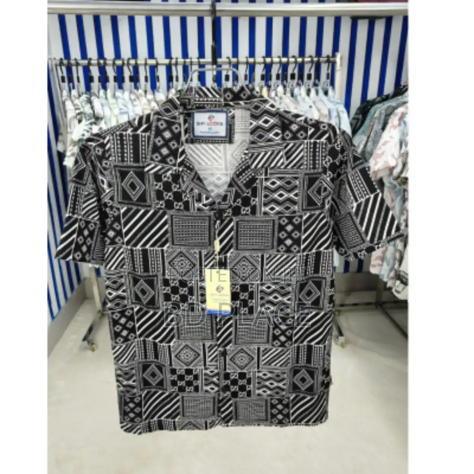 Pure Cotton Half Sleeve Print Shirt for Men's