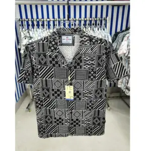 Pure Cotton Half Sleeve Print Shirt for Men's