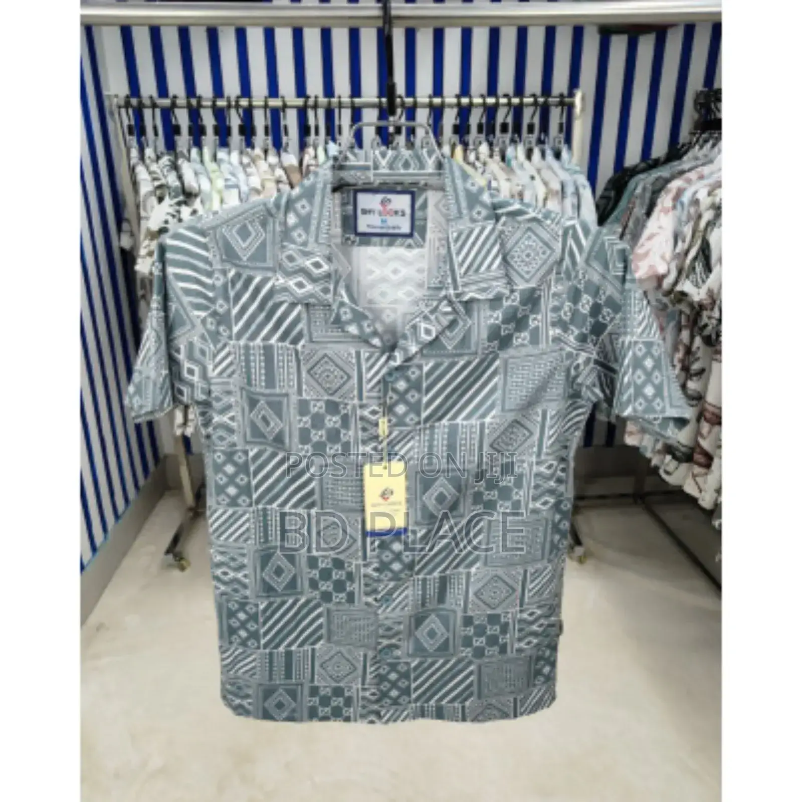 Pure Cotton Half Sleeve Print Shirt for Men's