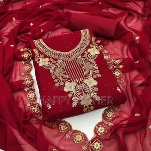  Georgette Embroidery Four Piece 