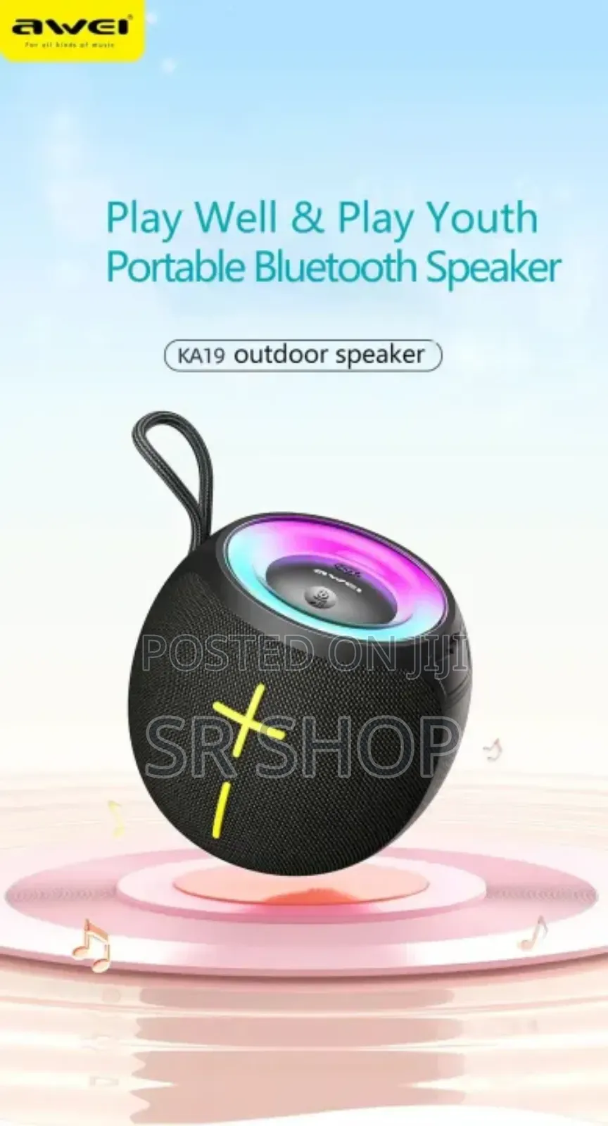 Awei Ka19 360° Stereo Sound Bluetooth Speaker