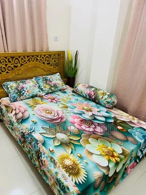 Photo - Water Proof China Premium 3d Designed Bed Sheet