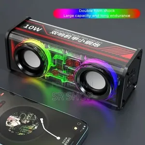 A39 10w Transparent Dual Bluetooth Speaker