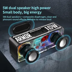 A39 10w Transparent Dual Bluetooth Speaker