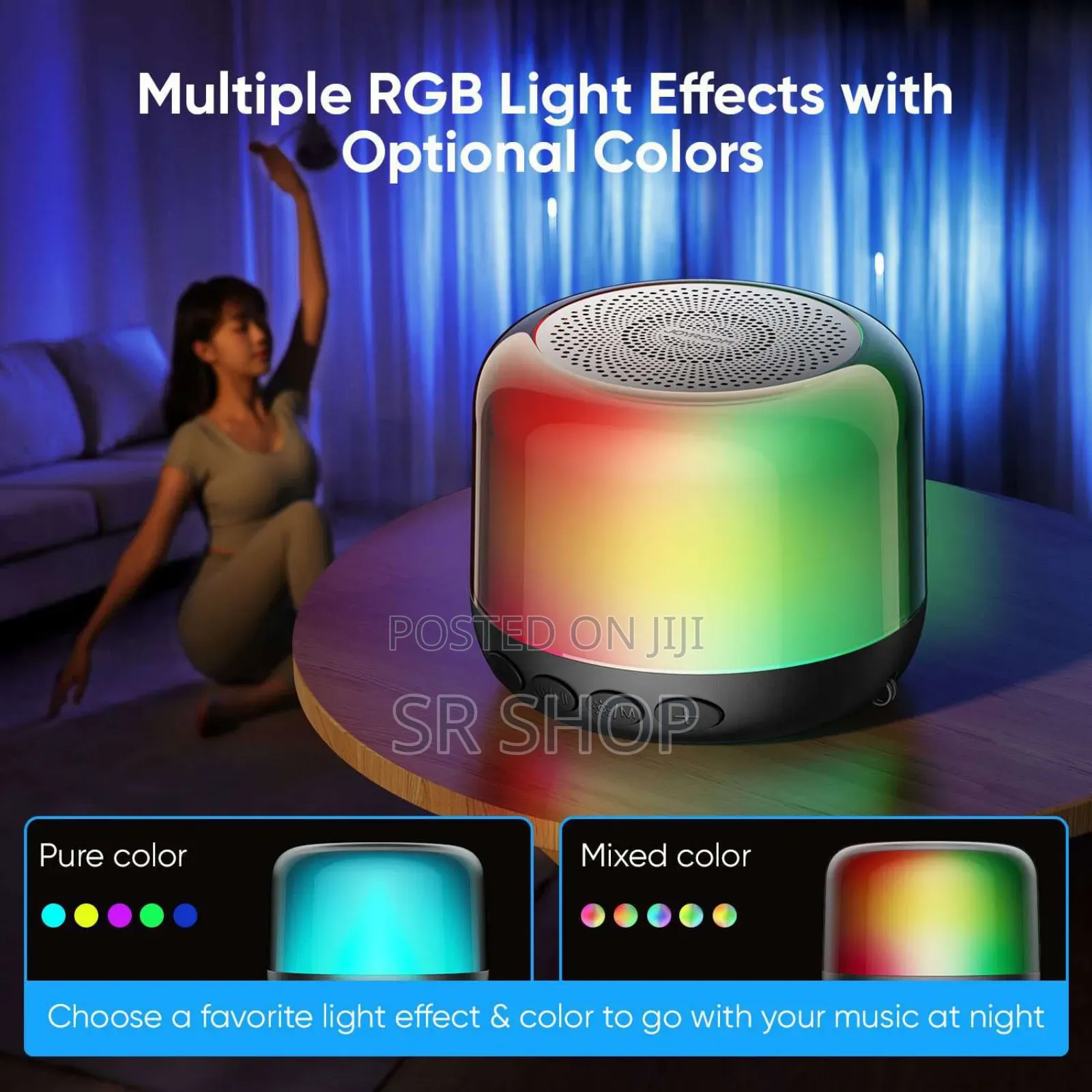 Joyroom Jr-Ml03 Transparent Speakers RGB Light - 100%Orginal